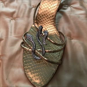 Rene Caovilla crystal snake heels